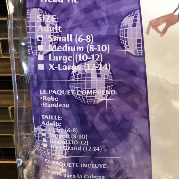 Go Go disco Diva S costume & silver boots - Picture 6 of 8